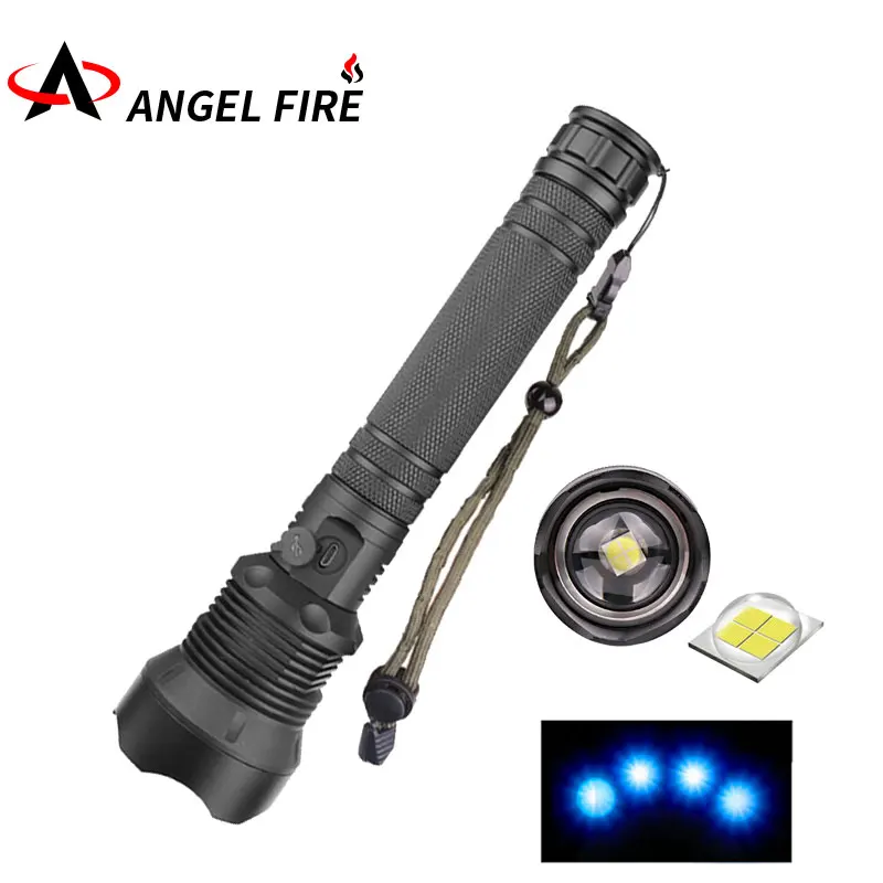 

6000 Luminous Ultra-Bright LED Flashlight Usb Zoom Flashlight XML-xhp50 18650 26650 Rechargeable Battery Flashlight