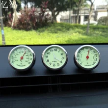 YZ Тюнинг автомобилей метр Noctilucence оригинальность украшения Украшения лучший подарок 4 см Прохладный кварцевые часы+ гигрометр+ термометр