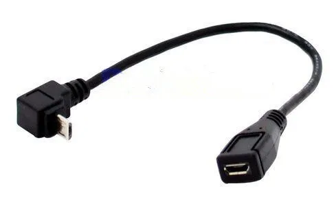 Микро USB 5 контактный разъем под углом 90 градусов микро P штекер Кабельный