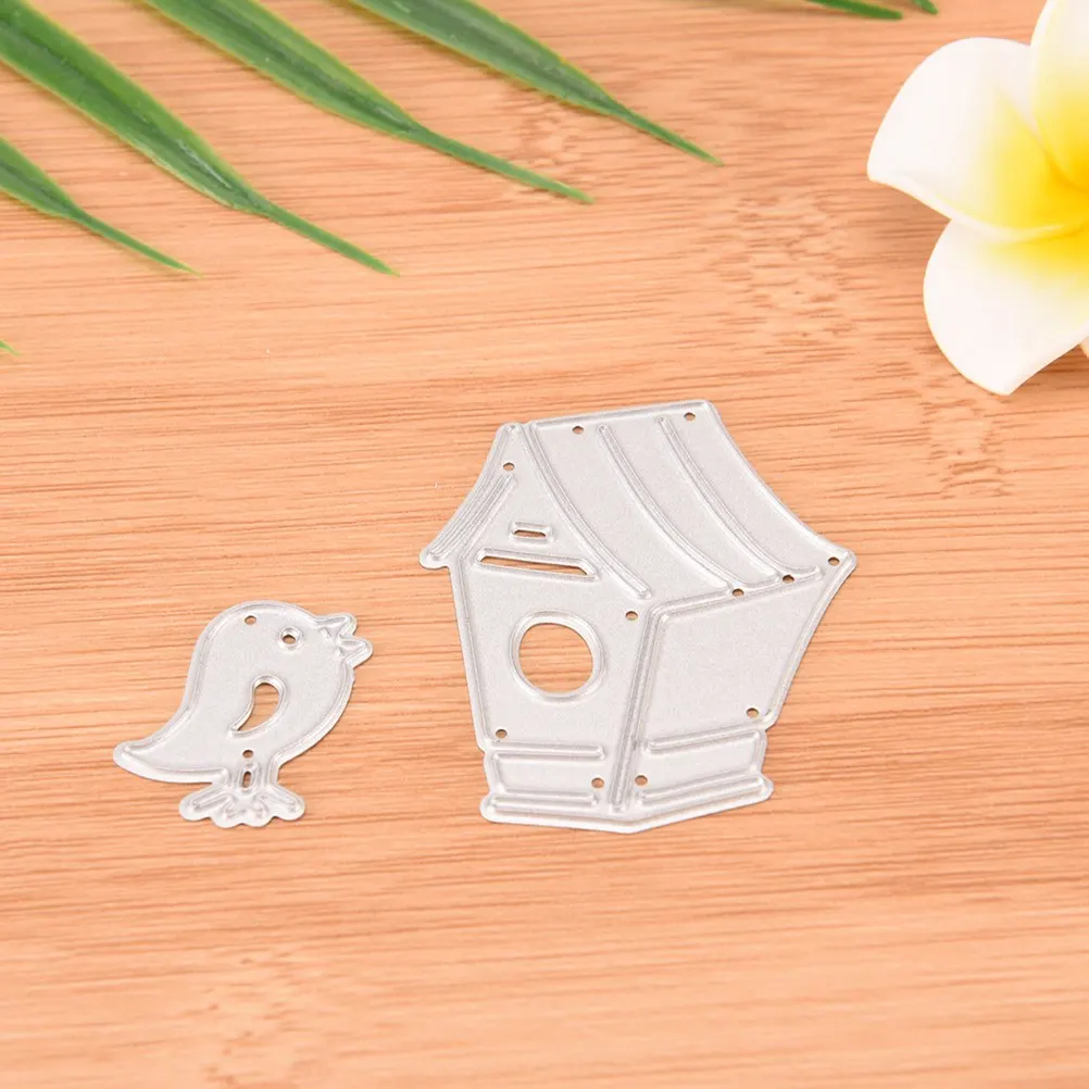 2Pcs/set Metal Bird House Cutting Dies Stencils for DIY Scrapbooking/photo album Decorative Embossing DIY Paper Cards