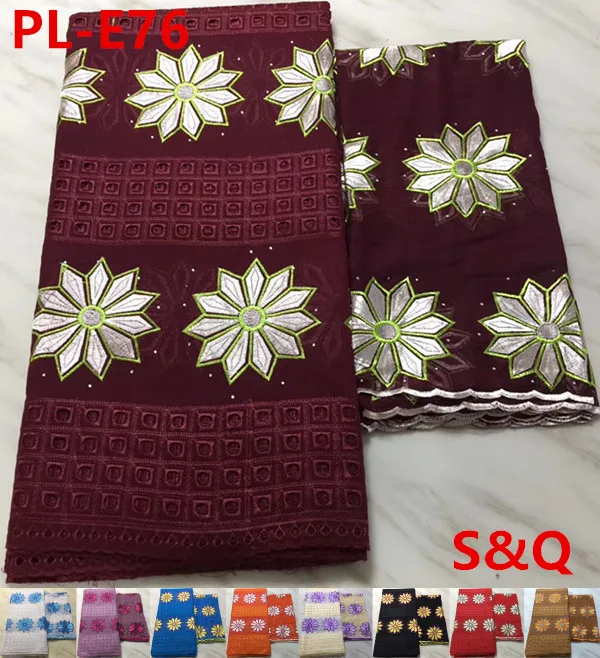 

5+2yards african swiss voile lace in switzerland latest african laces 2018 nigerian lace fabrics for dress cotton lace PL-E76