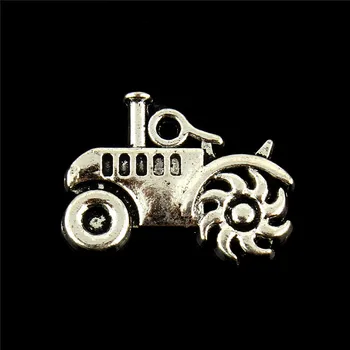 

10Pcs Tibetan Silver Color Tractor Shape Alloy Charms Pendant For DIY Necklace Keychain Bracelet Classical Jewelry Accessories