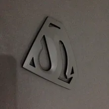 3D матовый черный логотип на автомобиль аксессуары для мотоциклов забавные автомобильные наклейки Супермен значок ABS универсальный автомобильный Стайлинг