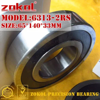 

ZOKOL 6313-2RS bearing 6313 2RS 6313-2RS Z2V2 Deep Groove ball bearing 65*140*33mm