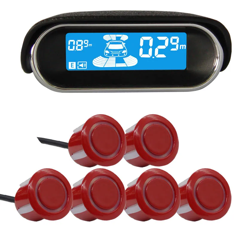 6/sensors Y3033 Car LCD Parking Sensor Kit Display for all cars parking