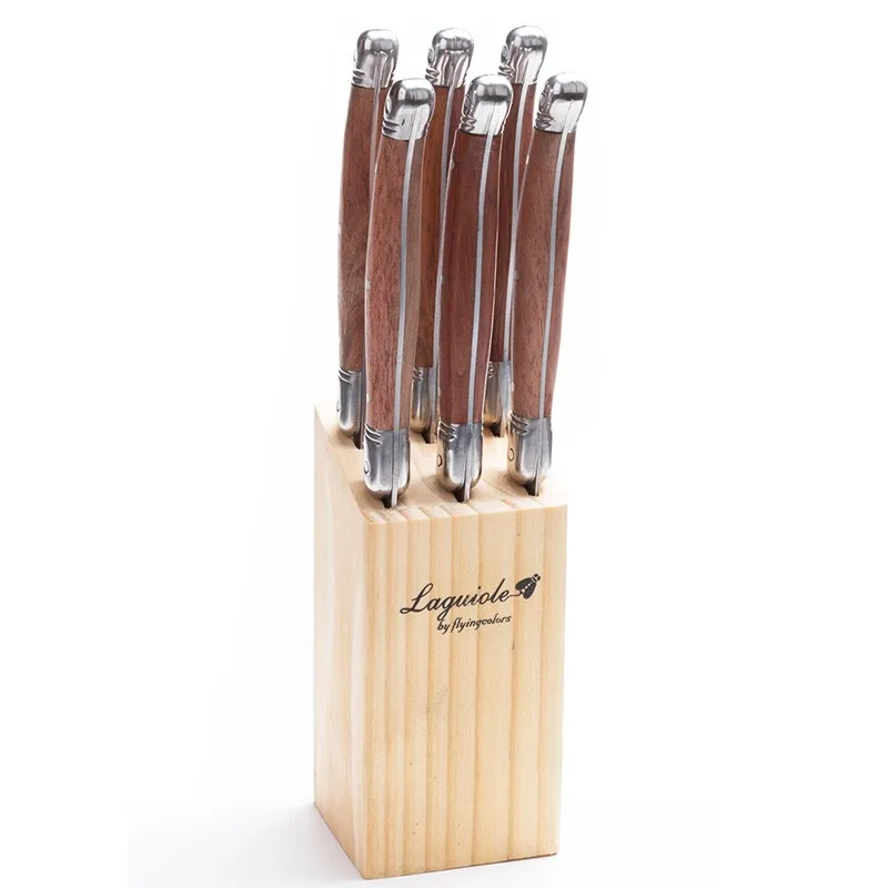 steak rosewood knife sets (6)