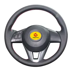 Оплетка на руль Обложка для Mazda CX-5 CX5 Atenza Новинка 2014 года Mazda 3 CX-3 2016 Тампа сделать volante сделать Карро