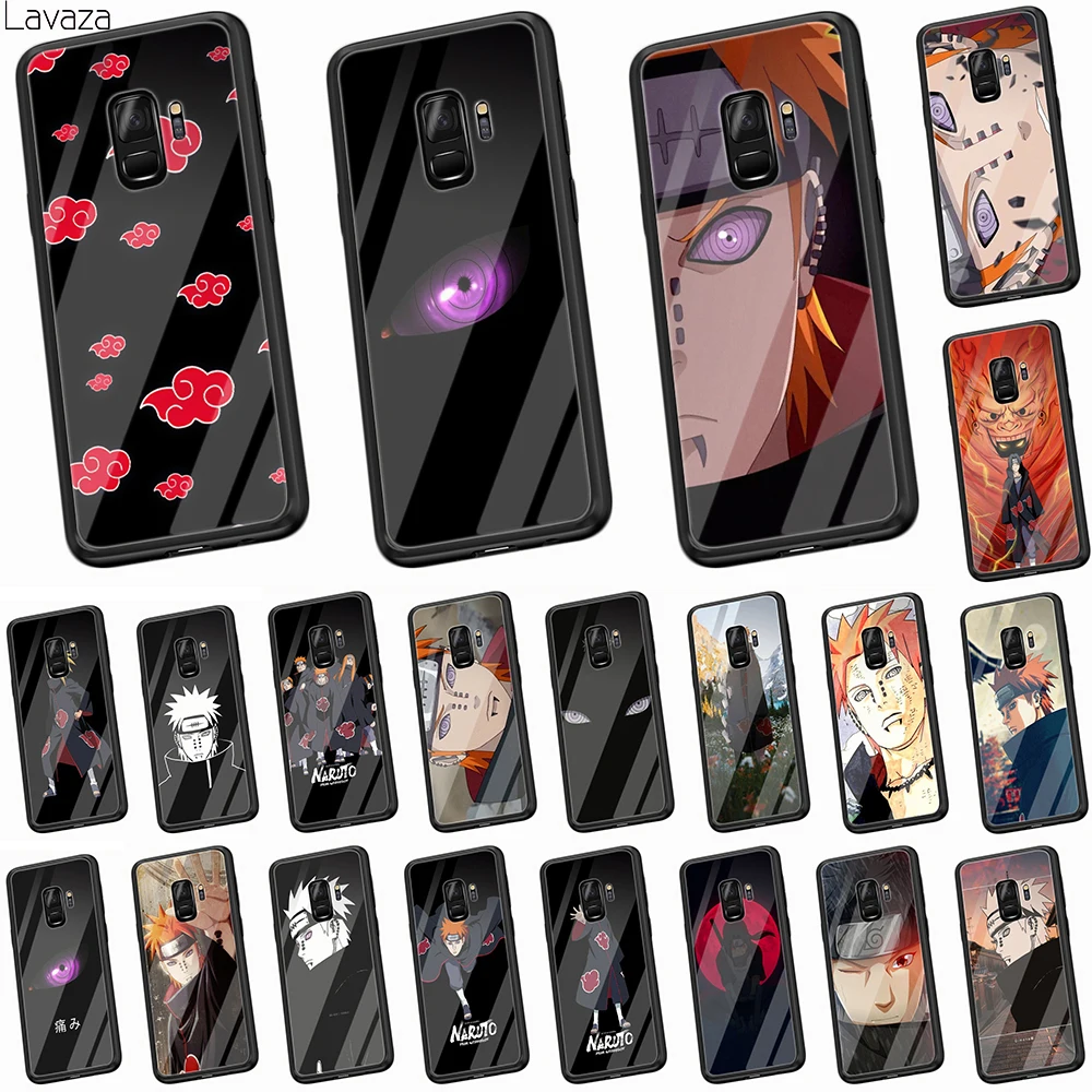 

Lavaza Naruto Pain Tempered Glass Case for Samsung Galaxy S8 S9 S10 Plus S10e S7 Edge Note 8 9 Soft TPU Cover
