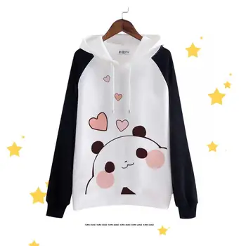 

High-Q Unisex Cotton Cartoon Preppy Student Hoodies Jacket Sweatshirts coat