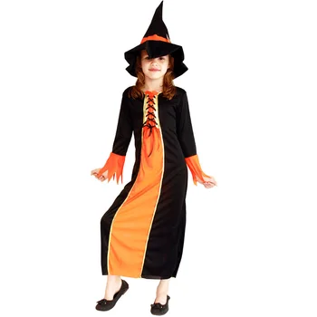 

New Arrival Halloween Party Children Kids Cosplay Witch Costume For Girls Halloween Costume Party Witch Purim and Carnival