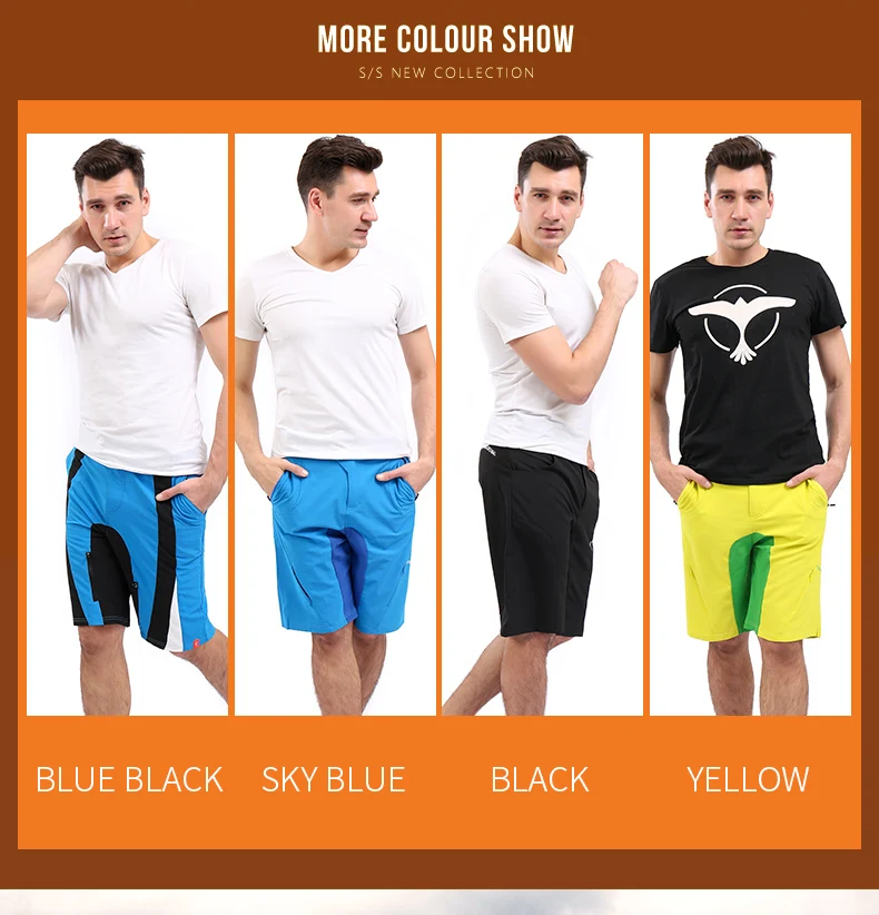 High Quality gel padded cycling shorts
