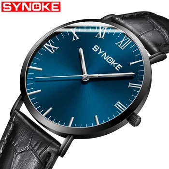 

SYNOKE Men's Top Brand Luxury Watches Ultra Thin Mesh Straps Men's Quartz Wristwatch Japan Movement famosas masculino cuarzo #a