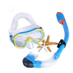 Взрослых профессиональная маска для подводного плавания трубка Очки один набор анти-туман очки Подводные силиконовые Одежда заплыва