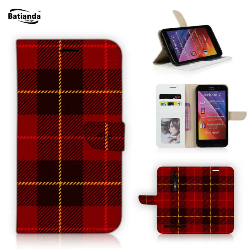 PU Leather Phone Bag Case For ASUS Zenfone 2 ZE550ML ZE551ML 5 5 Wallet Flip Case