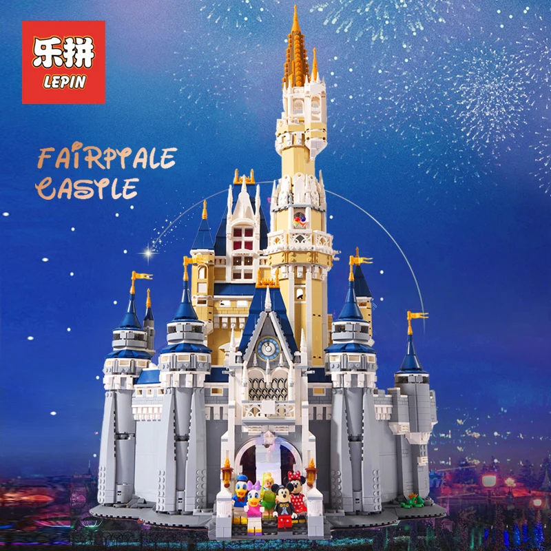 

LEPIN 16008 Creator Cinderella Princess Castle City 4080pcs Model Building Block Children Toy Gift Compatible LegoINGlys 71040