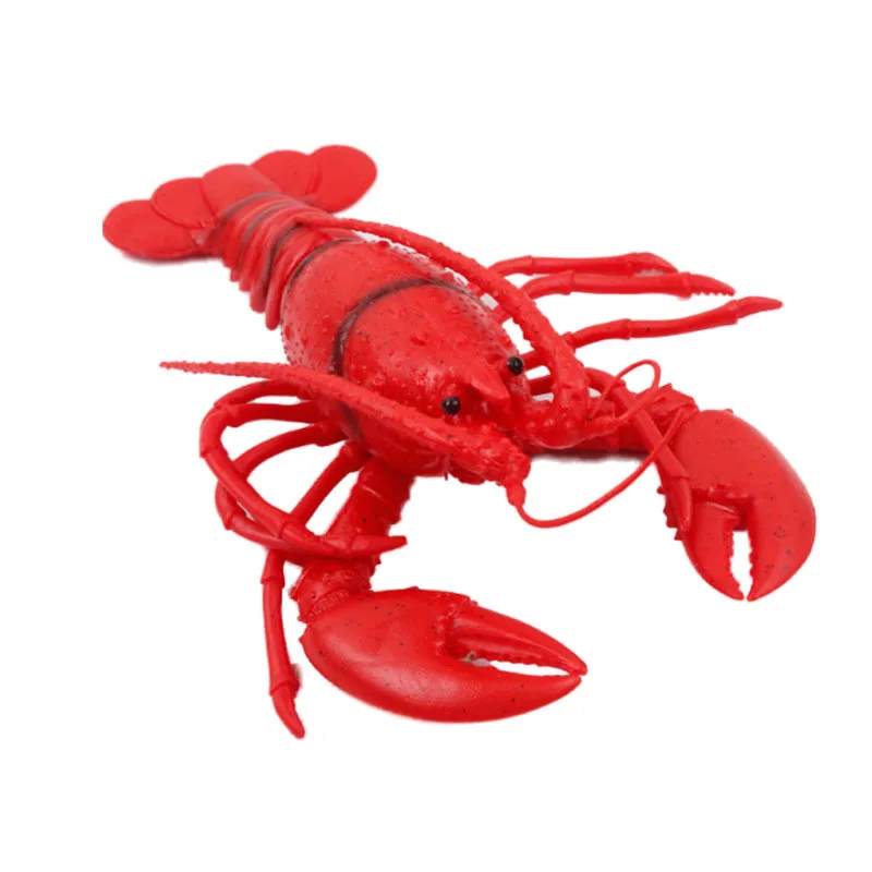 

Simulated lobster crab model soft rubber animal toys plastic large lobster