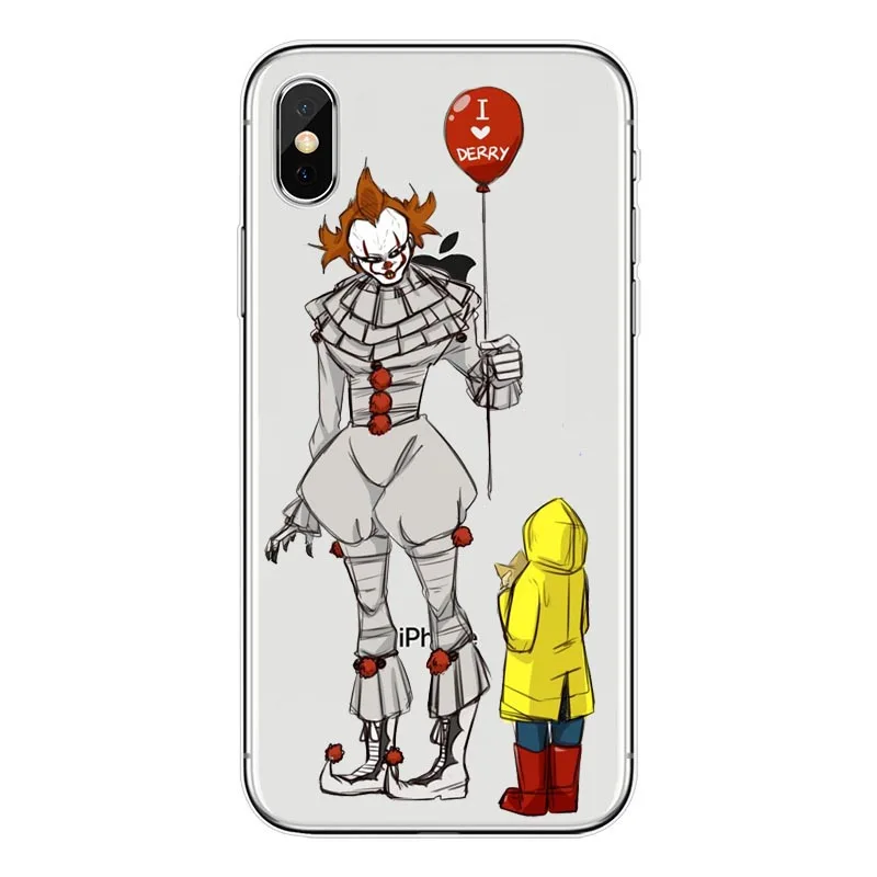 Мягкий чехол для телефона Pennywise Float It Cartoon Comic iPhone 8 7Plus 6SPlus SE X милый мультяшный