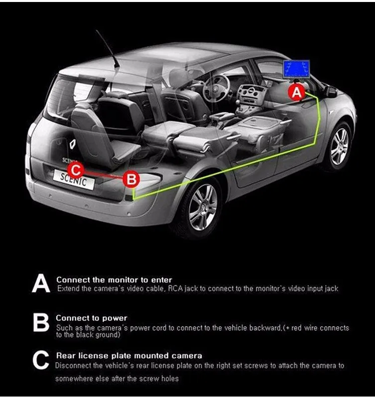 Высокое качество CCD Автомобильная камера заднего вида для VW Volkswagen Polo V(6R)/Golf 6 VI/Passat