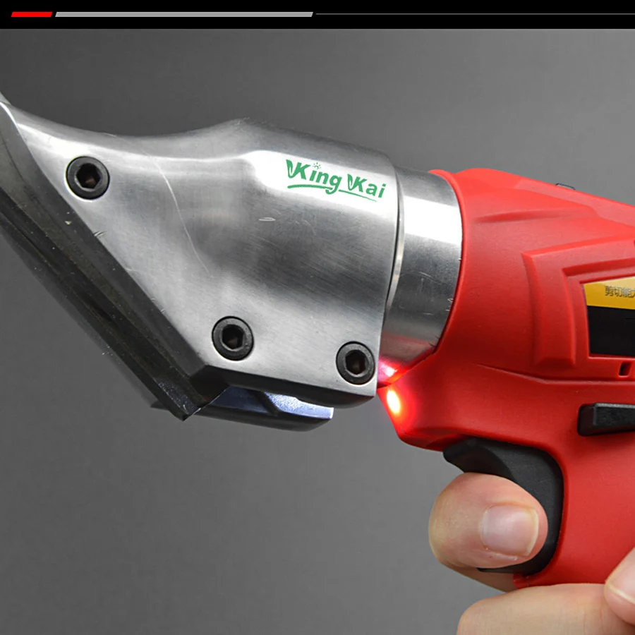 21V Rechargeable Lithium Battery Electric Scissors Cut Cloth Hand Held Type Shear Color Plate Stainless Steel Iron Plate Cut Mesh Scissors (10)