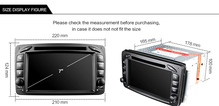 Idoing 2Din руль для Mercedes/Benz/W209/203 автомобильный dvd-плеер Android 7,1 четырехъядерный FM gps навигация радио wifi стерео 3g