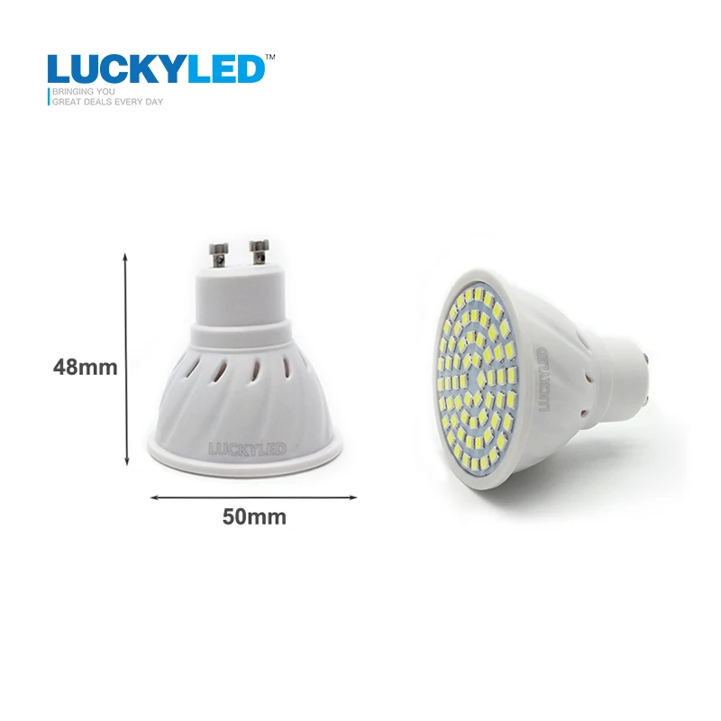 Счастливая светодиодный бренд прожектор MR16 GU10 3W 4W 5W 6W SMD 2835 5730 AC 220V Светодиодный