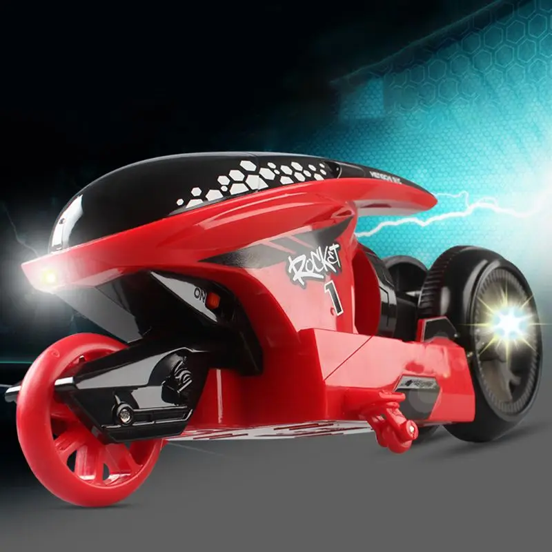 

Stunt Remote Control Motorcycle Deformation 2.4G Car Space Drift Light Package Charging Concept Flip Cars