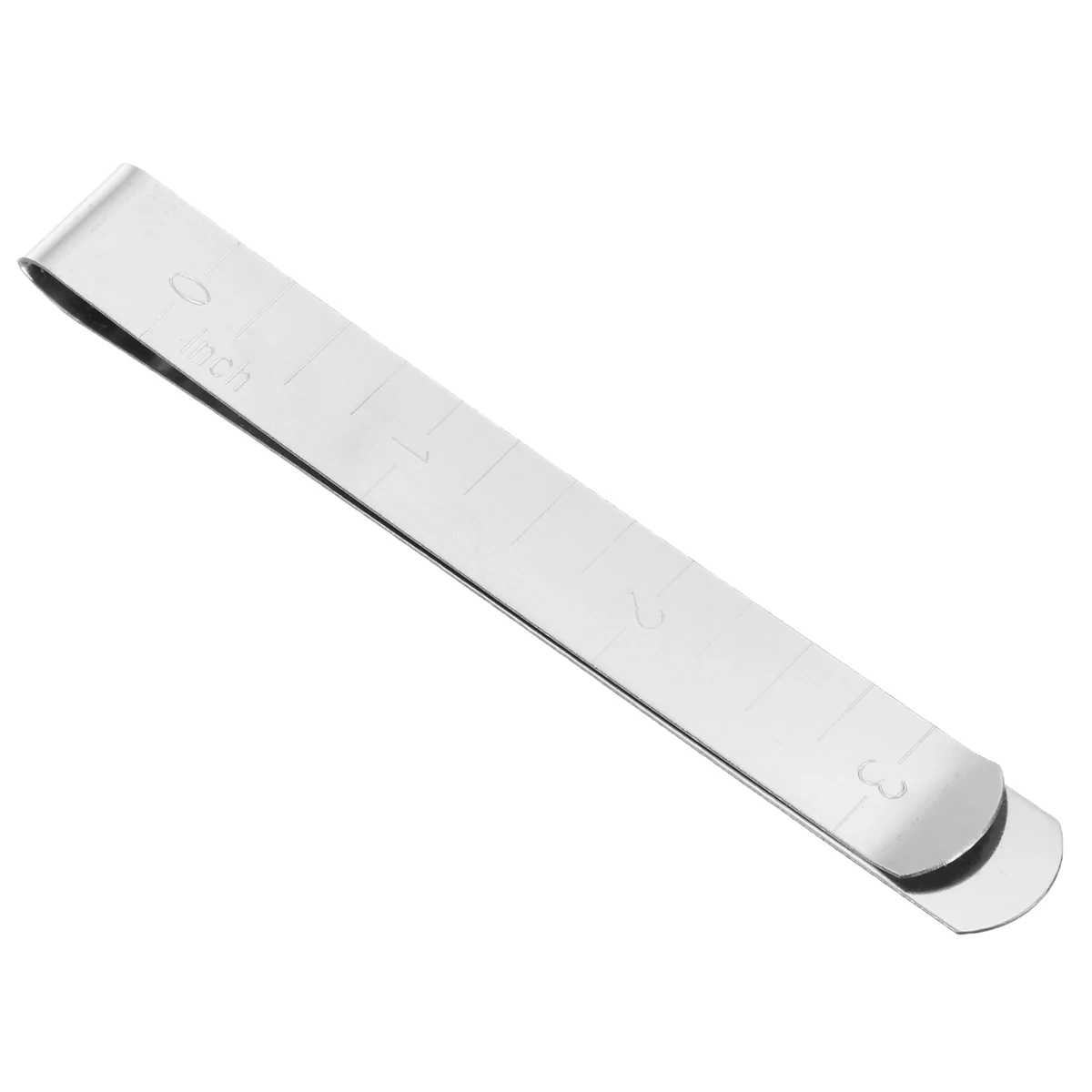 6pcs 11.5cm Length  Crimping Clip Stainless Steel Hemming Clips with Built-in Ruler for Sewing & Stitching