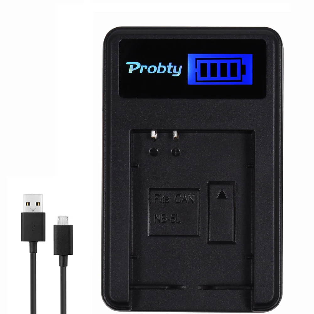 Caricabatterie Lcd Nb-5L Nb 5L Per Canon Powershot S100 S110 Sx230 Hs Sx210 Is Sd790 Is Sx200 Issd990Is, Sx200Is, Sx210Is, Sx220Is