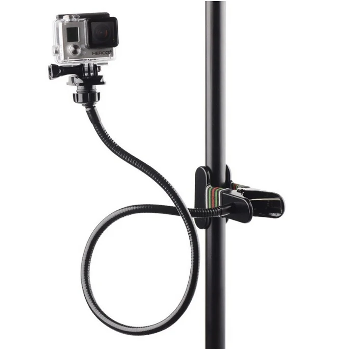 

Adjustable Clamp Mount with 68cm Gooseneck Extension Flexible Jaw Clip Mount Bracket for Gopro Hero 5 4 3+ 3 SJCAM