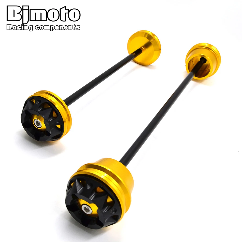 Motorcycle CNC Front and Rear Wheel Axle Fork Crash Slider Frame Sliders Protector For Yamaha MT07 FZ07 2013 2014 2015 2016 pair 12mm billet cnc motorcycle front rear wheel axle fork frame slider crash pad protector cover for suzuki kawasaki 7 color