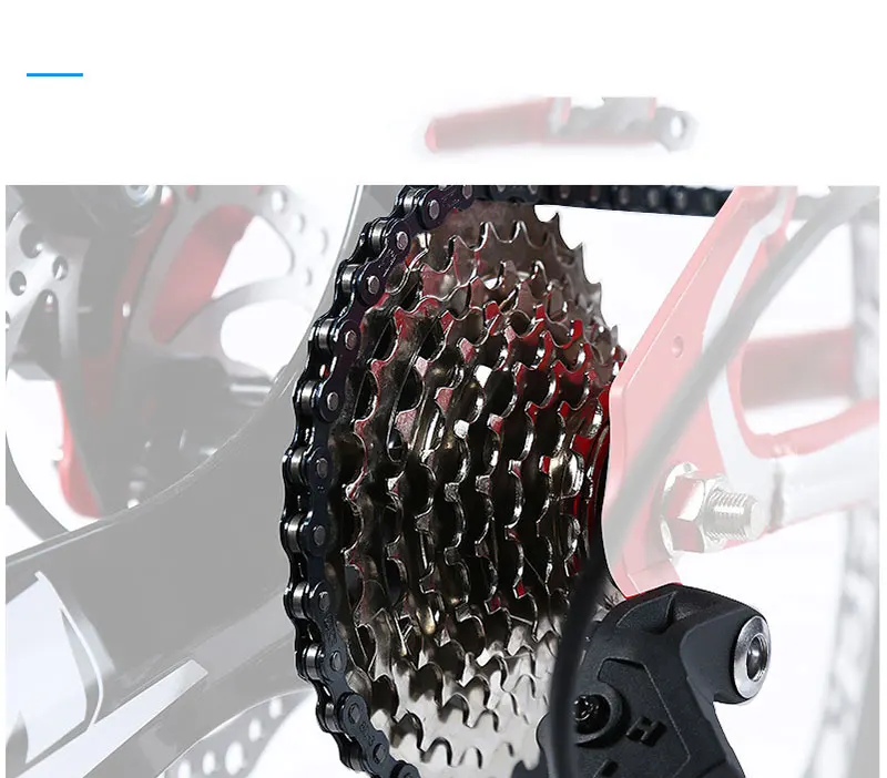 Clearance White Whirlwind Mountain Bike 27 Speed Double Disc Brake Damping Speed Mountain Bike One-Wheel Bicycle 3