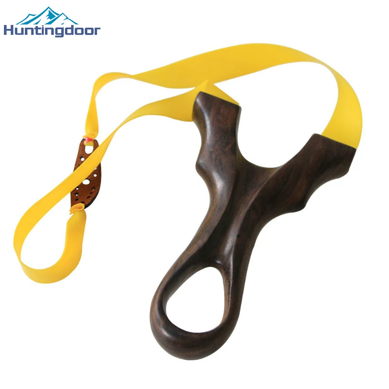 

The Scout High Quality Sturdy Hunting Wooden Slingshot Long Distance Catapult with Rubber Band