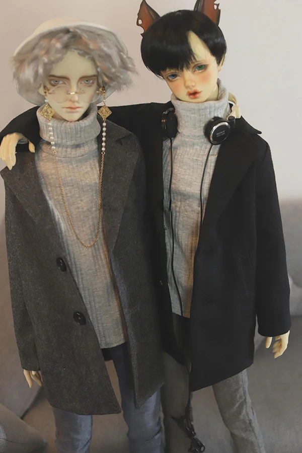 Одежда для кукол BJD, шерстяное пальто для 1/3 1/4 BJD DD SD MSD SD17, Одежда для кукол Uncle SSDF, аксессуары для кукол, 4 цвета на выбор