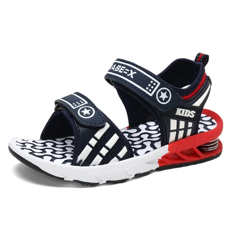 size 28~40 kids Sandals boys,Children boy summer shoes 5-16 years child beach sandals kids canvas rain non-slip soft light shoes