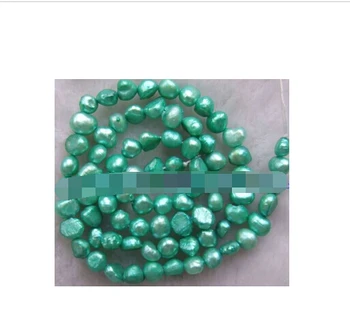 

wang88fafa0074++++5-6mm light green fresh water pearl Beads14" 5pc
