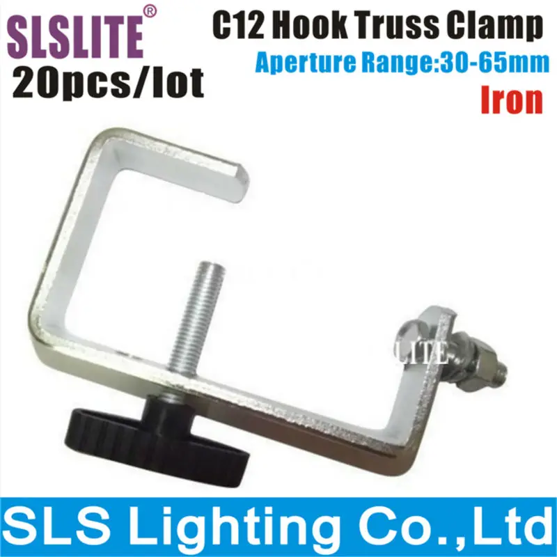 20 Pack 11A 30 65mm PipeDream C Clamp Silver The Light Source Clamp