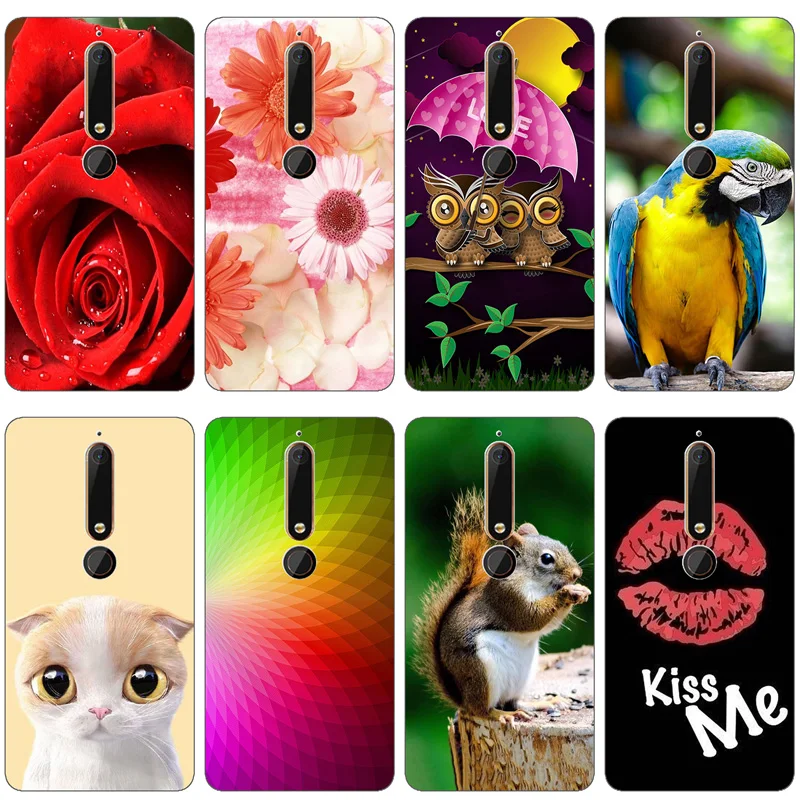 For Case Nokia 6 (2018) / Nokia 6.1 Cover Silicone TPU Luxury Bag For Nokia 6.1 Case 3D Flower Cute For Nokia 6 2018 Phone Cases For Case Nokia 6 (2018) / Nokia 6.1 Cover Silicone TPU Luxury Bag For Nokia 6.1 Case 3D Flower Cute For Nokia 6 2018 Phone Cases