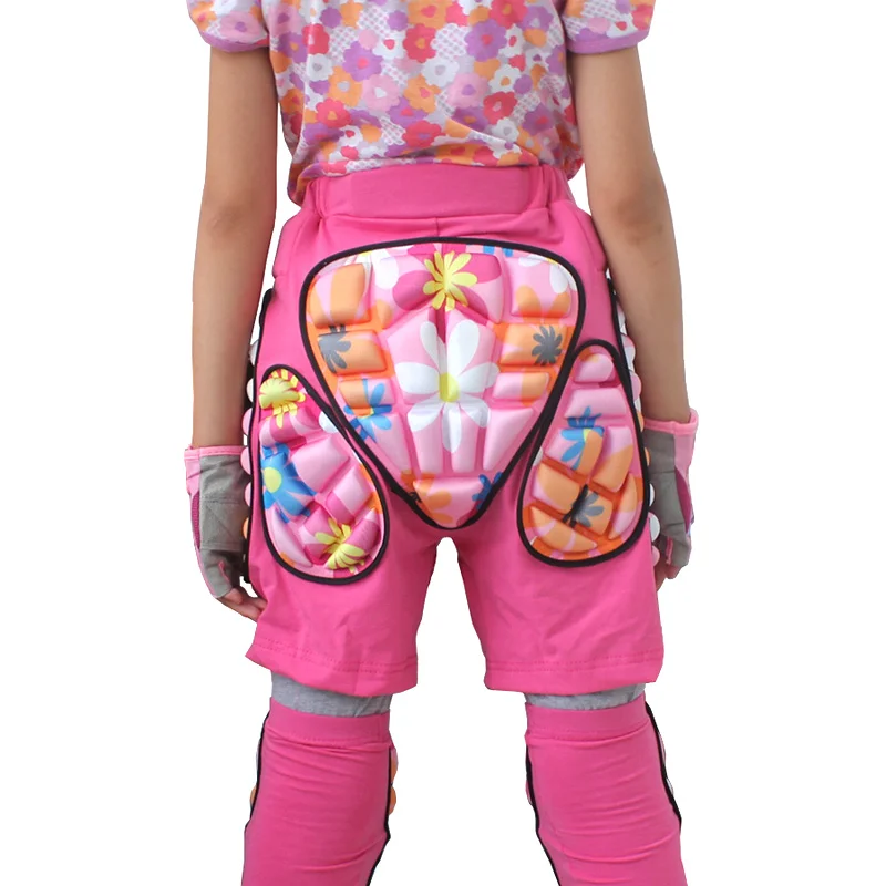 

Newly Kids 3D Hip Protective Short Pants Butt Safety Guard Pants Anti-Fall for Skiing Skating BN99