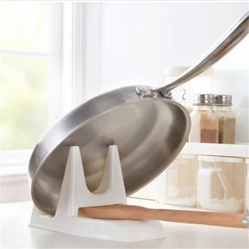 

Cooking Tool Spoon Pot Clips Lid Holder Shelf Cover Dispenser Pan Pot Lid Racks Spoon Rest Kitchen Storage Organizations Design