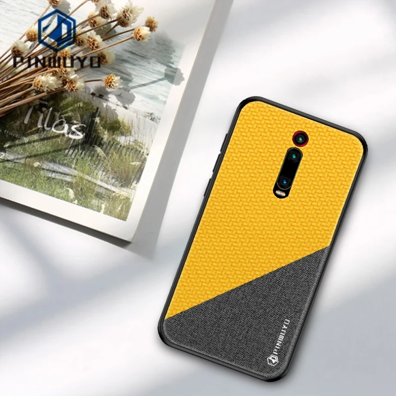 

For Xiaomi Redmi K20 /K20 Pro K20Pro Case PC Cloth + Silicone Shockproof Back Cover Mi 9T /9T Pro Protective Phone Case Funda