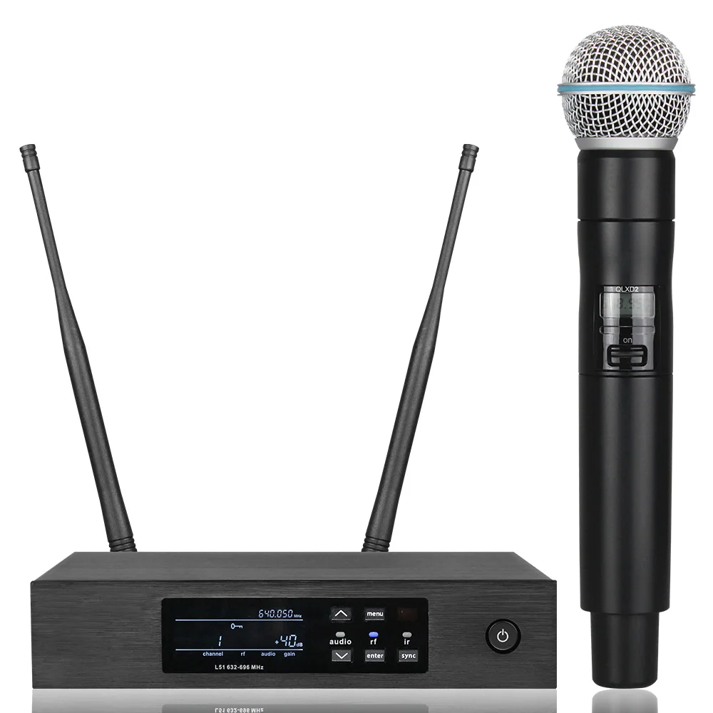 Новинка! Беспроводной цифровой микрофон QLXD4 UHF профессиональный портативный с