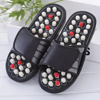 

Acupoint Massage Slippers For Men Women Sandals Feet Chinese Acupressure Therapy Medical Rotating Foot Massager Shoes Unisex