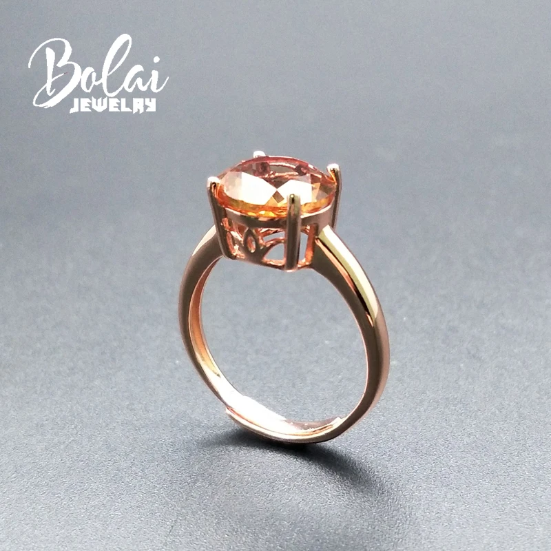 Bolaijewelry, кольцо из зултанита, 925 пробы, серебряное, создаваемое, меняющее цвет, драгоценный камень, элегантный дизайн, хорошее ювелирное изделие для женщин, повседневная одежда