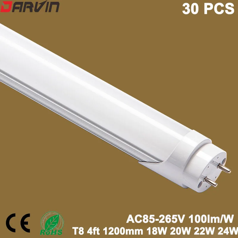 Blanc Froid 6500k inclus Starter 5er PACK T8 G13 abat-jour Nano-Plastique 2500lm 22w SBARTAR LED Tube Fluorescente 150cm 