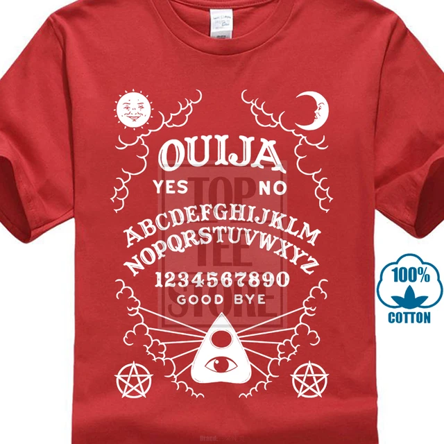 ¡Nuevo! Ouija Board T-shirt Negro Descuento al por mayor Espíritu 