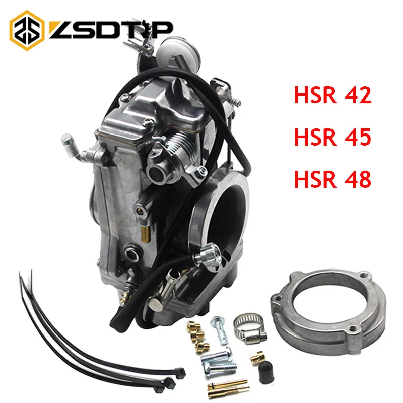 

ZSDTRP HSR42/45/48 Pump Performance Pumper Carburetor Carb or Mikuni Harley Evo Evolution Twin Cam
