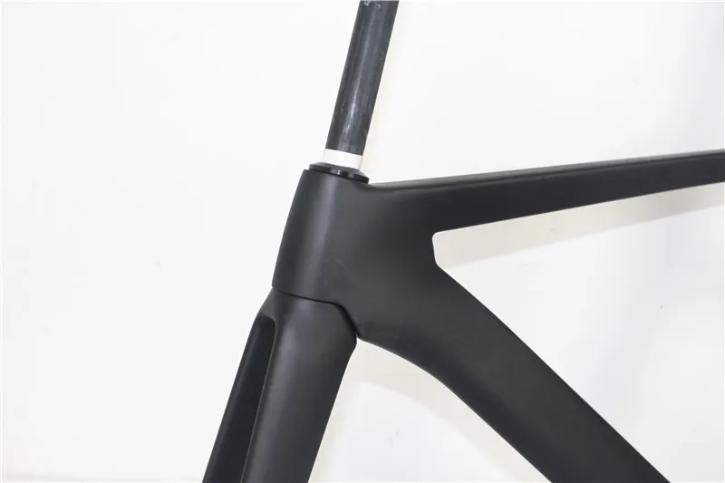 Excellent 2018 new full carbon track frame road frames fixed gear bike frameset with fork seatpost carbon bicycle frame 1