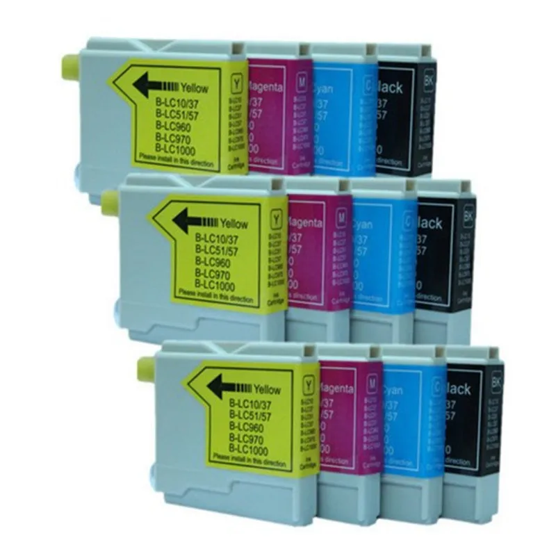 

12PK Ink Cartridges LC960 LC970 LC1000 Compatible for Brother DCP DCP-130C DCP-135C DCP-150C DCP-153C DCP-157C Printers inks