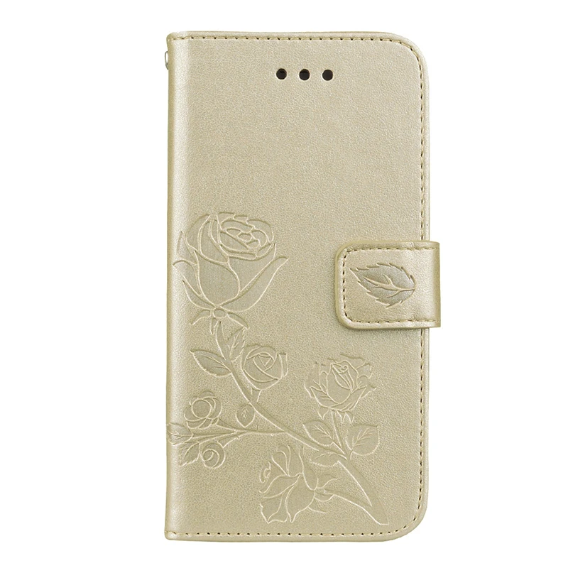 Nephy Флип кожаный чехол для iPhone 6 6 S 7 8 плюс X 10 5 5SE 6 плюс 7 плюс 8 плюс розовый узор Роскошный кошелек Чехол подставка для чехол для телефона - Цвет: Золотой