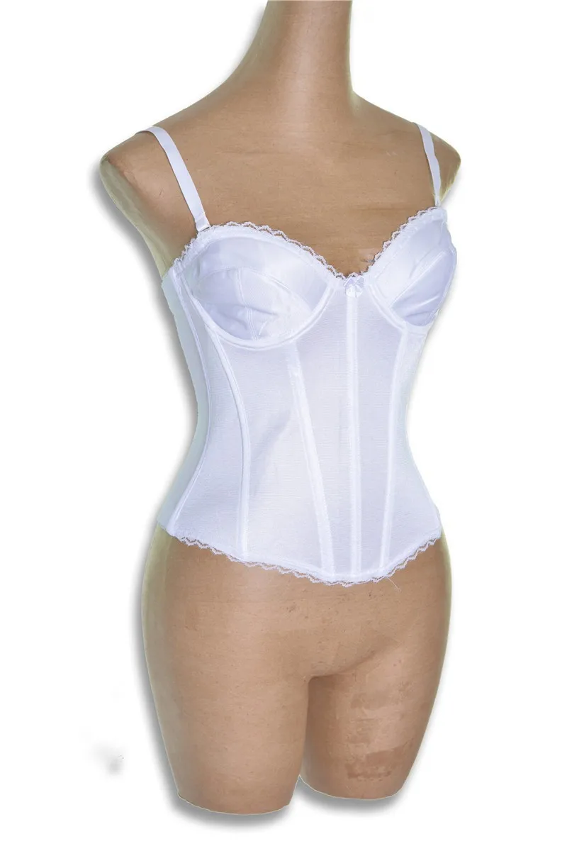 white corset bustier top